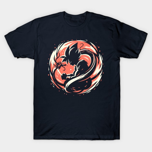 Silhoutte of Dragon Ball #015 T-Shirt by kreasioncom